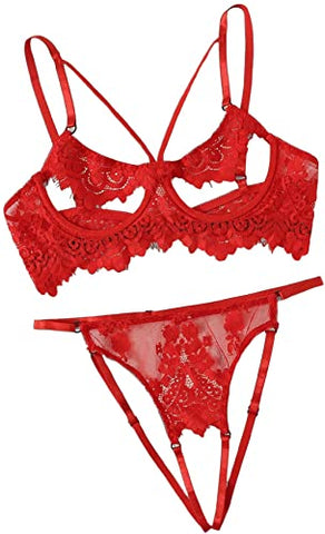 Women Sexy Lace Lingerie Set