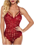 Cheap Sexy Crotchless Lace One Piece Lingerie Babydoll in USA