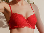 Red High Quality Sexy Lingerie Bra Online in USA