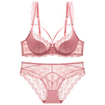 Shop Lace Underwire Bra and Panties Set in USA