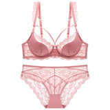 Shop Lace Underwire Bra and Panties Set in USA