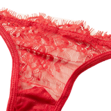 Red lace panty for women